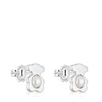 Серьги I-Bear из серебра с жемчугом