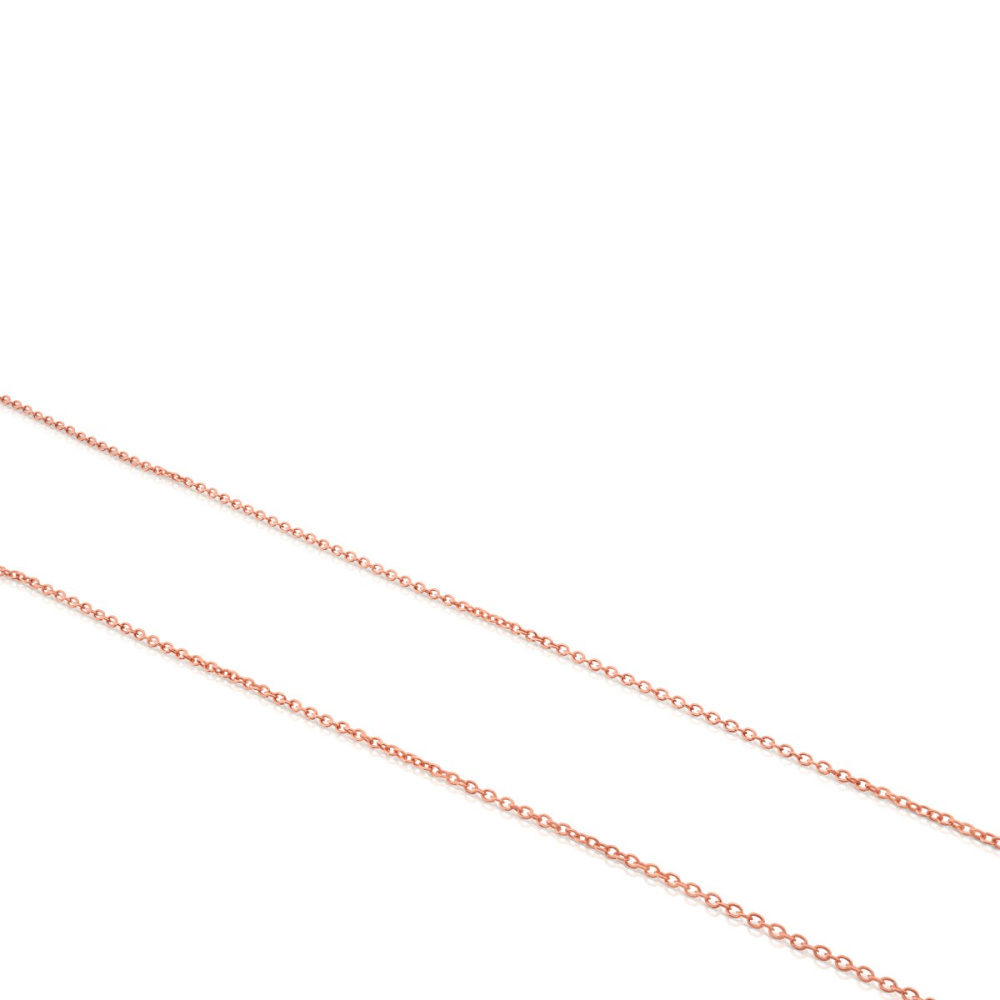Длинная цепь TOUS Chain из розового вермеля 85 см. фото 4