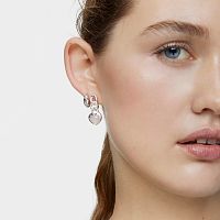 Серьги Bold Motif из серебра с халцедоном