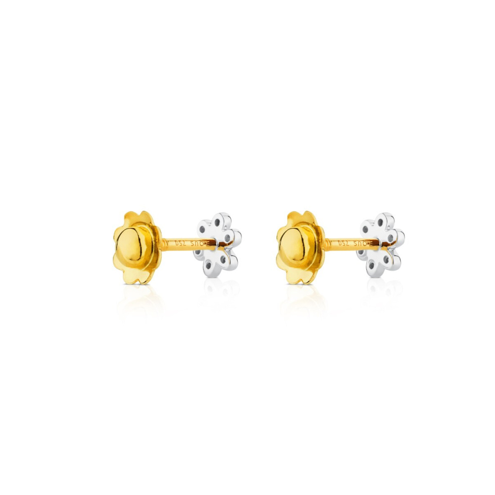 Серьги Puppies из белого золота фото 4