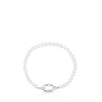 Браслет Hold Oval из серебра и жемчуга