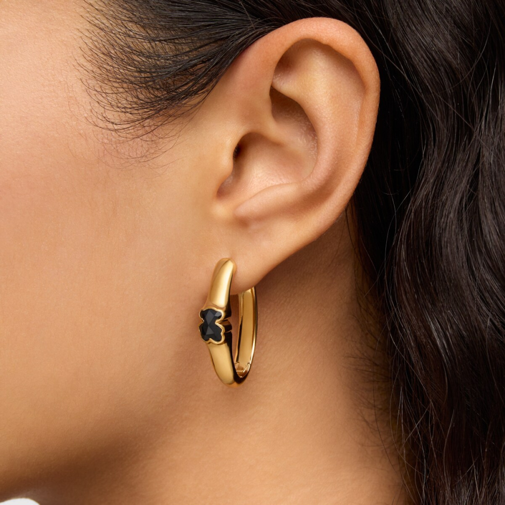 Серьги Icon Color из вермеля с ониксом фото 7