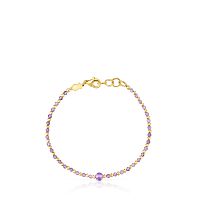 Браслет Basics Colors из вермеля с аметистом