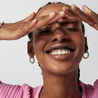 Серьги-кольца из серебра