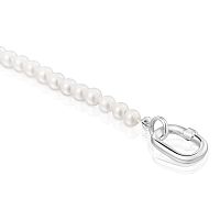 Браслет Hold Oval из серебра и жемчуга