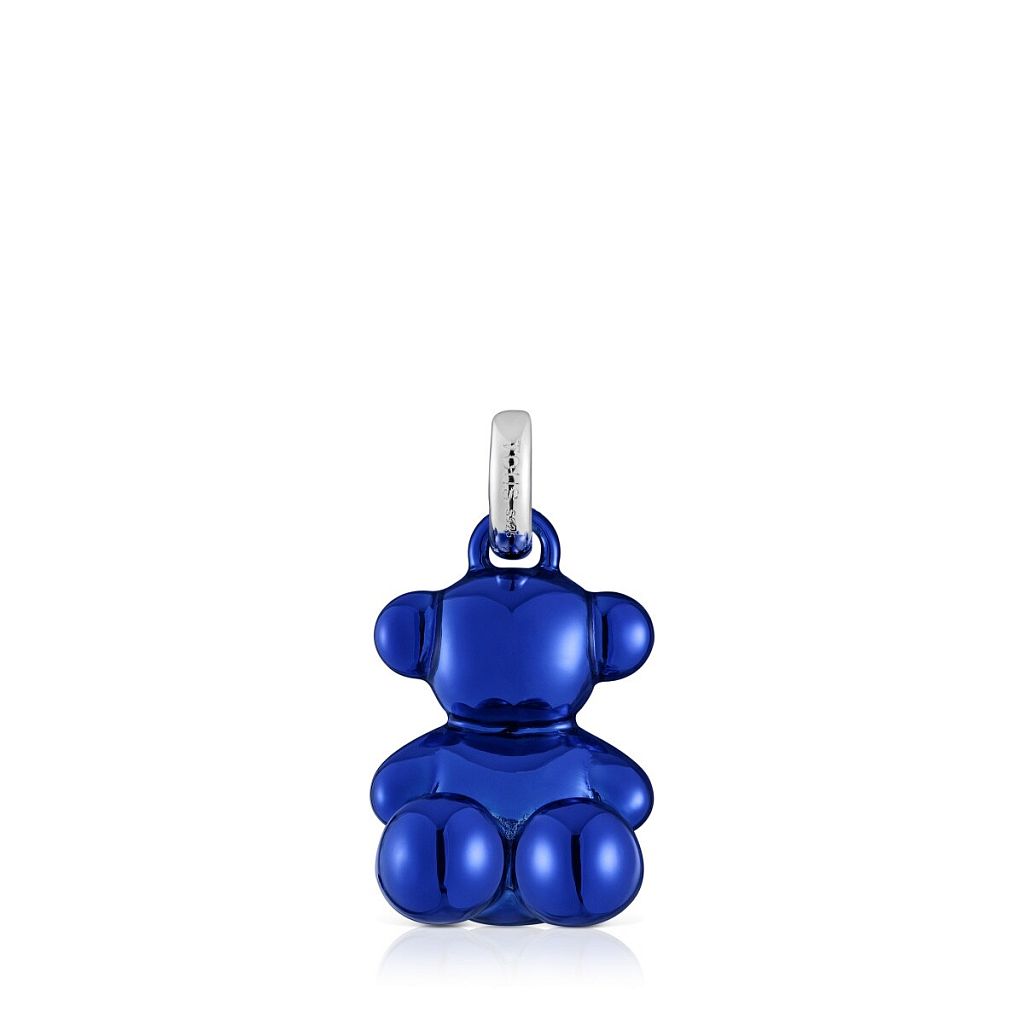 Кулон Bold Bear из стали с синим покрытием