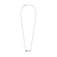 Колье Mini Color из серебра с цветными камнями