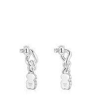 Серьги из серебра с ониксом