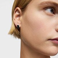 Серьги из серебра с ониксом