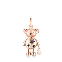 Подвеска Teddy Bear Stars из розового вермеля