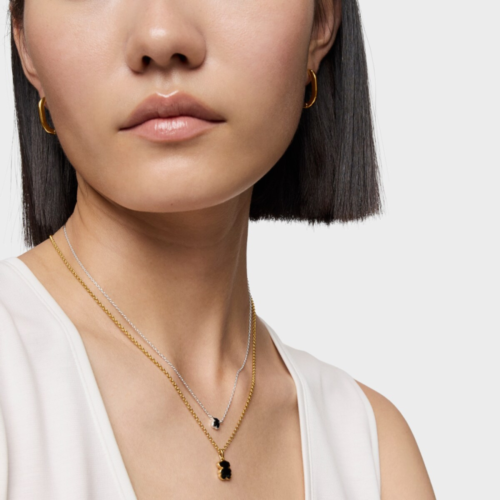  Колье Icon Color из вермеля с ониксом фото 6