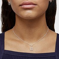 Кулон на цепи из серебра