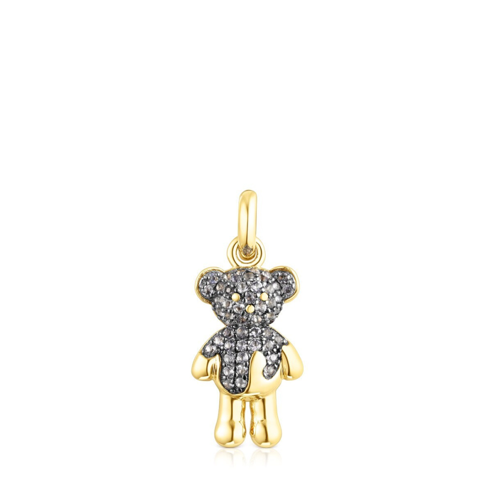 Кулон Teddy Bear Splash из вермеля с иолитом  фото 2