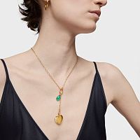 Кулон Medallions из вермеля с халцедоном