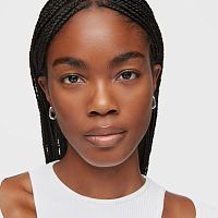 Серьги-кольца из серебра