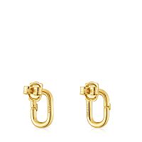 Серьги Hold Oval из вермеля