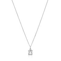 Кулон на цепи из серебра