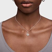 Кулон на цепи из серебра