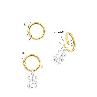 Серьги Hold Oval из вермеля