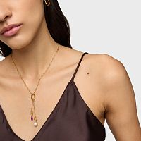 Кулон Medallions из вермеля с родолитом