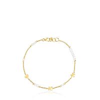 Браслет Sweet Dolls из желтого золота  и культивированного жемчуга.