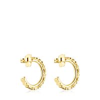 Серьги-креолы Straight из вермеля