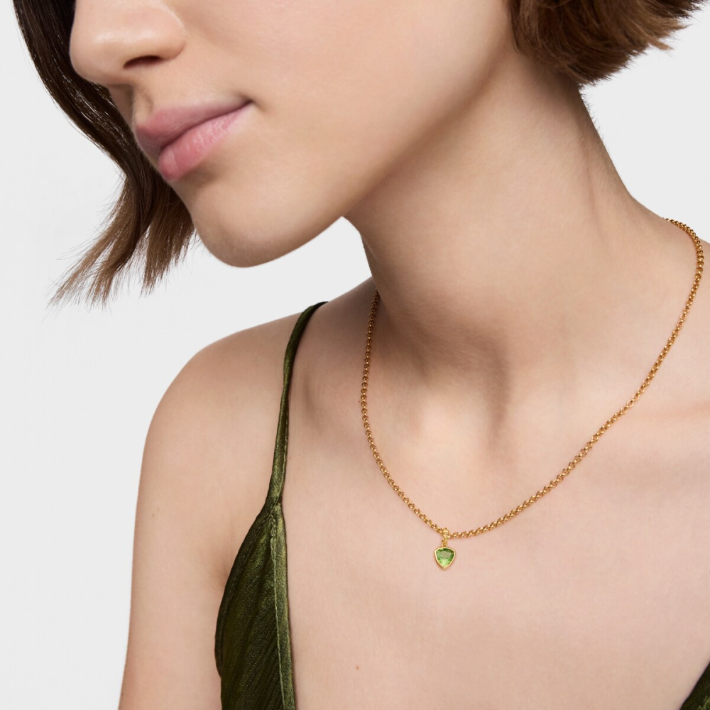 Кулон Medallions из вермеля с перидотом  фото 7