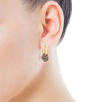 Серьги Nenufar из вермеля с бриллиантами
