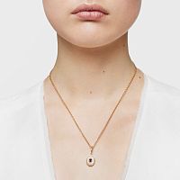 Кулон Medallions из вермеля с перламутром и аметистом