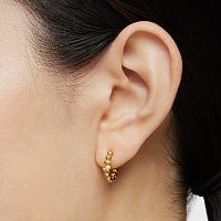 Серьги-креолы Gloss из вермеля