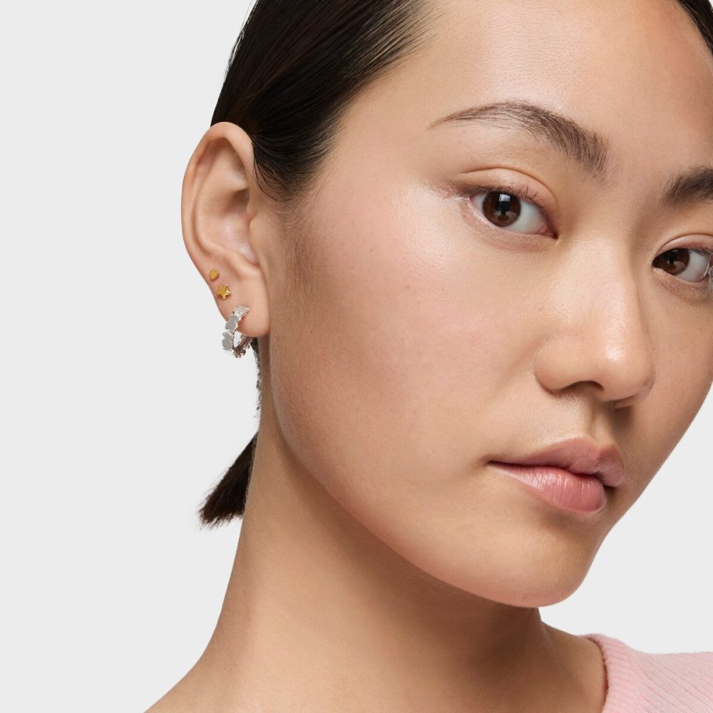 Серьги-креолы из серебра фото 6