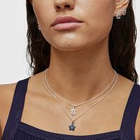 Кулон на цепи из серебра