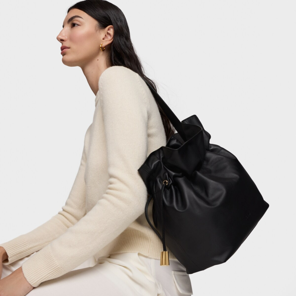 Сумка-бочонок из натуральной кожи фото 5