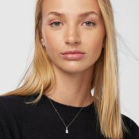 Кулон Bear из белого золота с бриллиантами