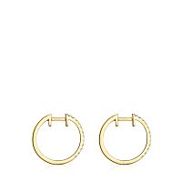 Серьги-кольца Les Classiques из золота с бриллиантами