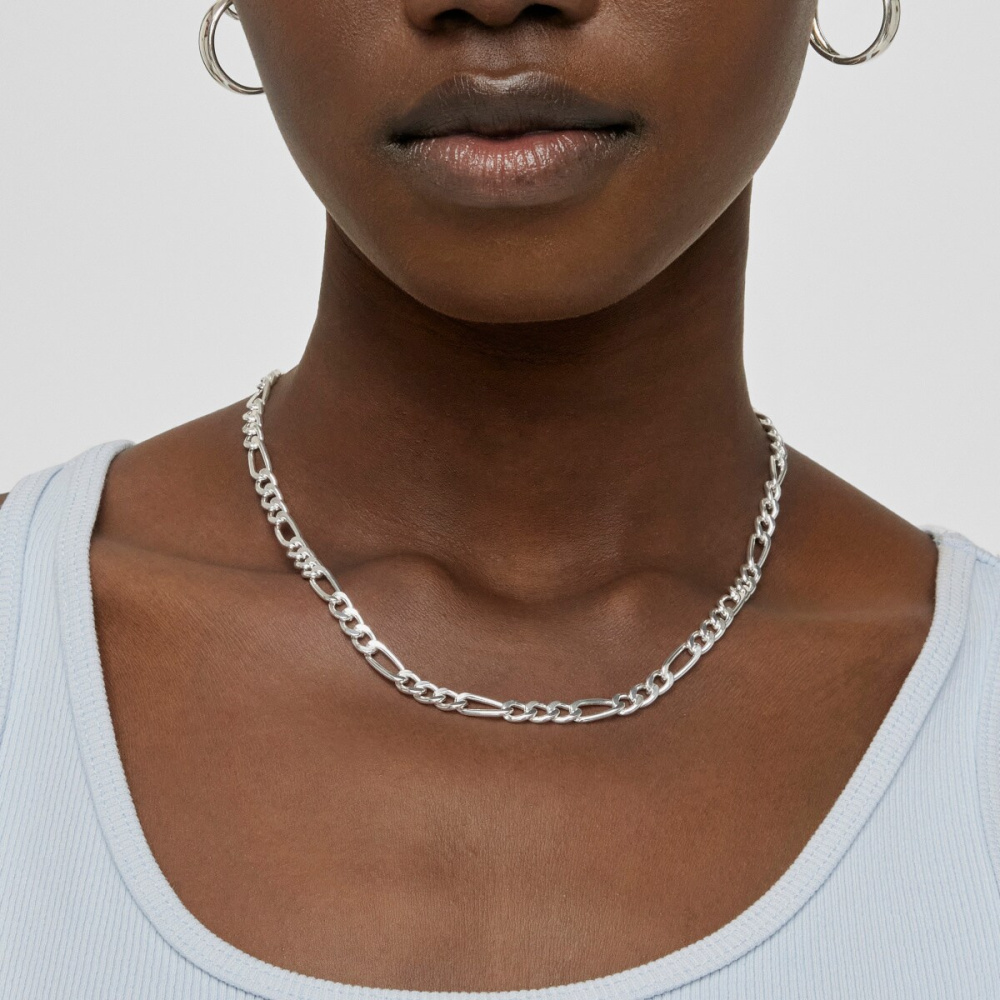 Цепь из серебра, 45 см фото 5