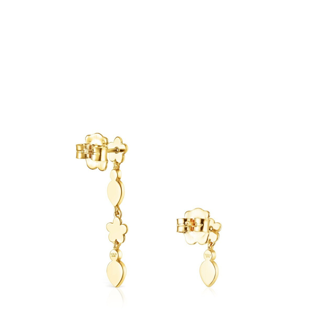 Серьги Fragile Nature из золота с бриллиантами и рубинами фото 4