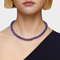 Ожерелье Hold Oval из вермеля с голубым кварцем