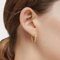Серьги-кольца Basics из вермеля