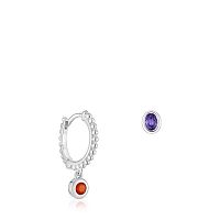 Серьги Basic Colors из серебра с камнями