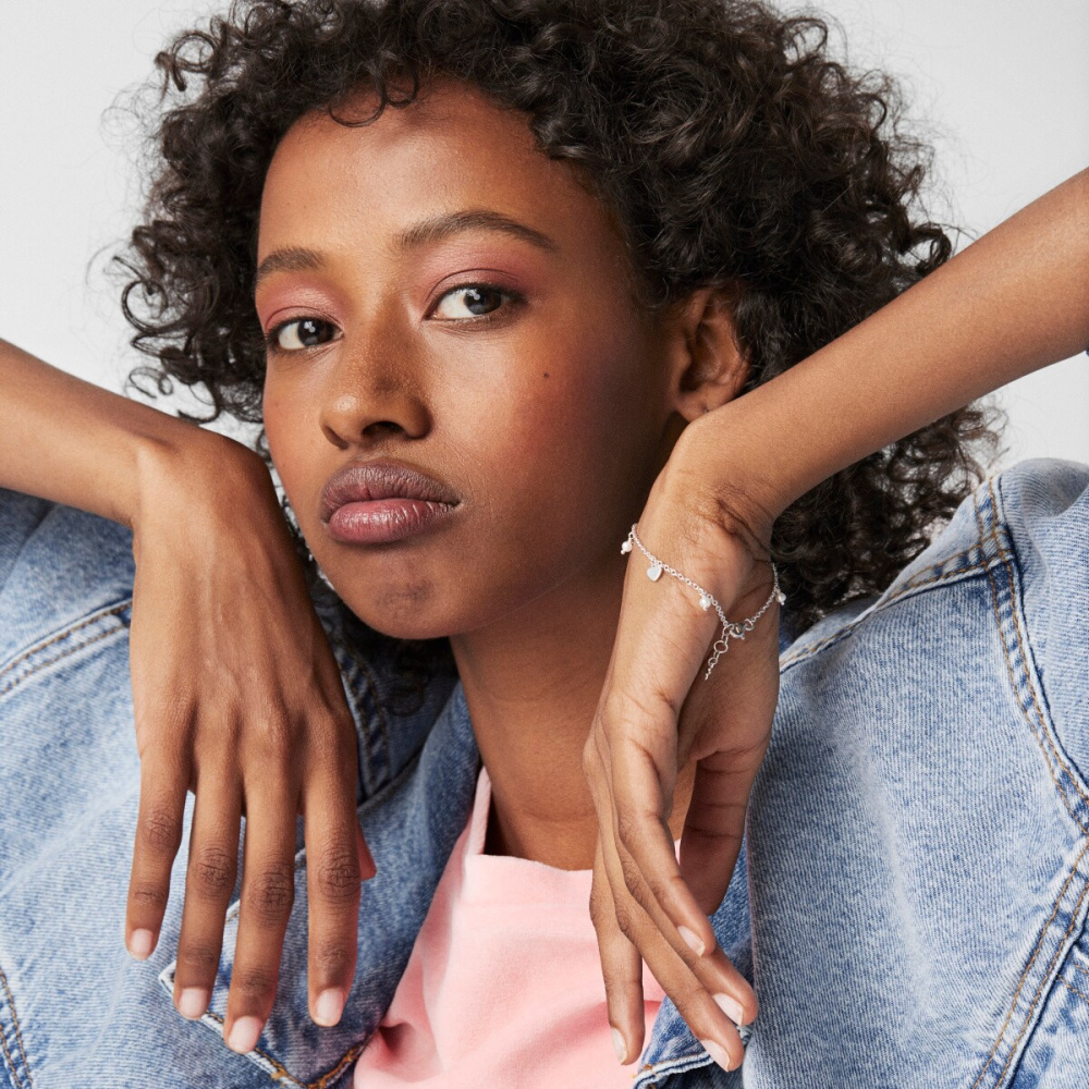 Браслет из серебра с жемчугом фото 8