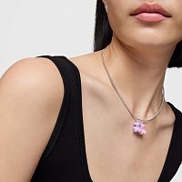 Кулон из керамики и серебра