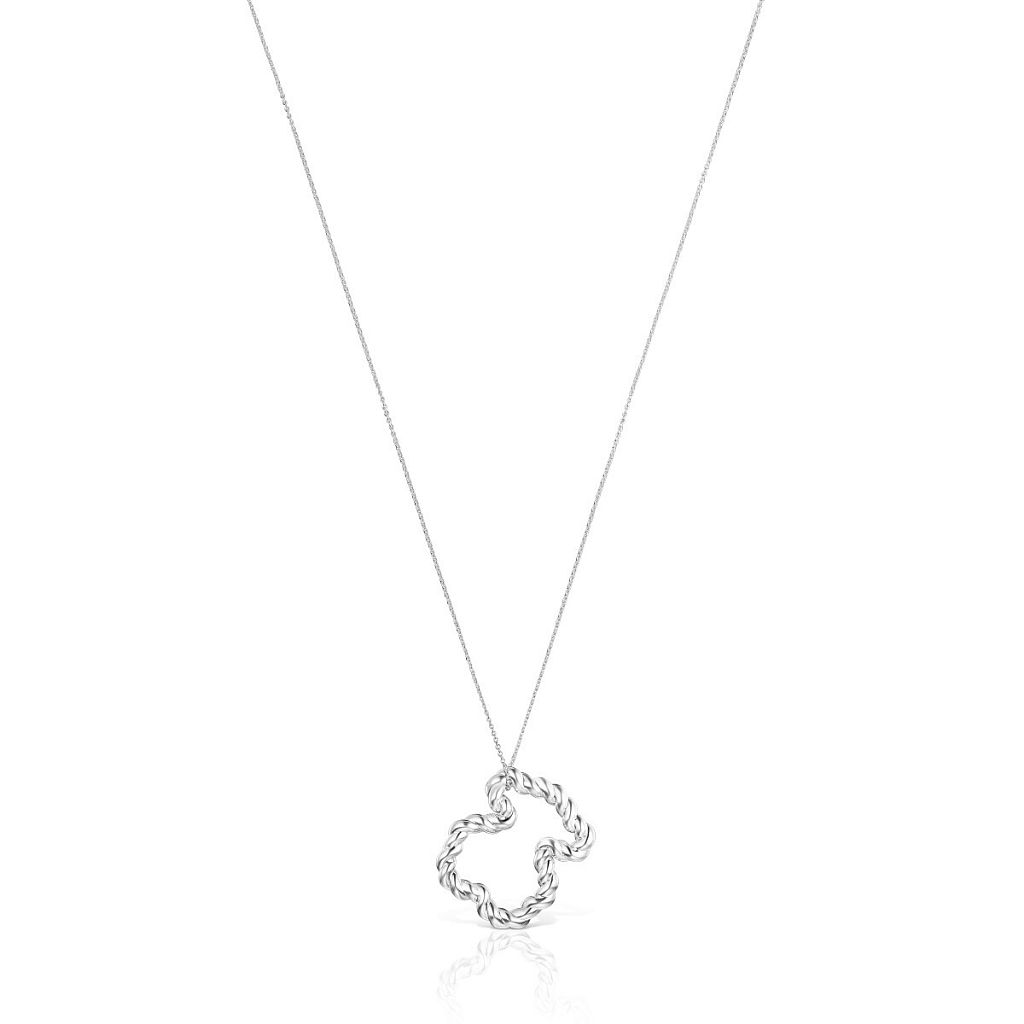 Кулон на цепи Twisted XL из серебра