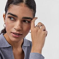 Кольцо из серебра с аметистом и сапфиром