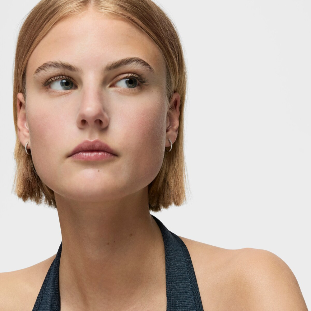 Серьги из белого золота с бриллиантами фото 6