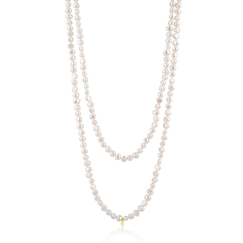 Колее Pearls из жемчуга с золотом