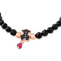 Браслет Motif из вермеля и оникса 