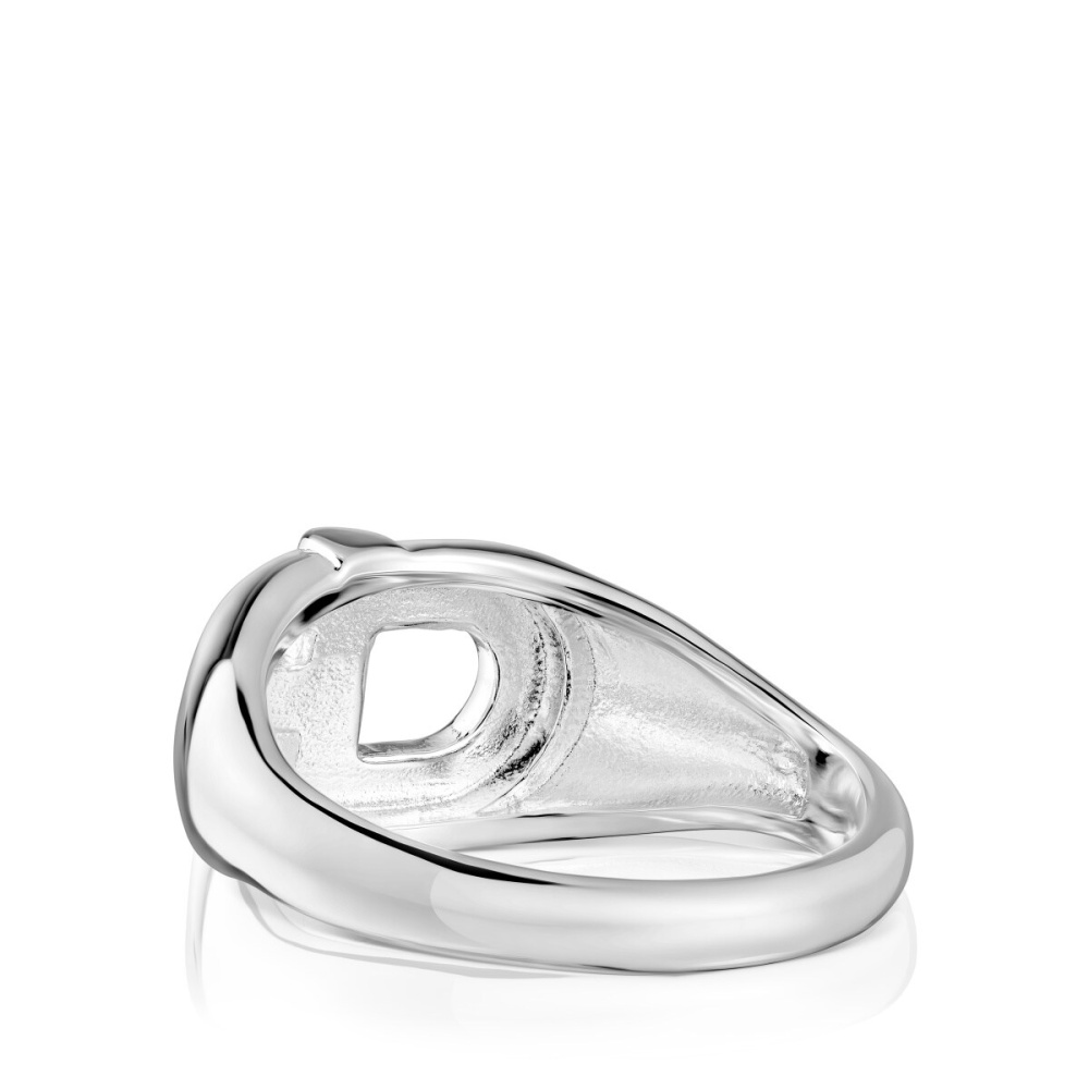 Кольцо-печатка TOUS M из стерлингового серебра фото 4