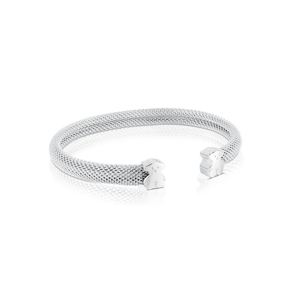 Браслет Mesh из серебра и стали