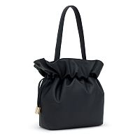 Сумка-бочонок из натуральной кожи